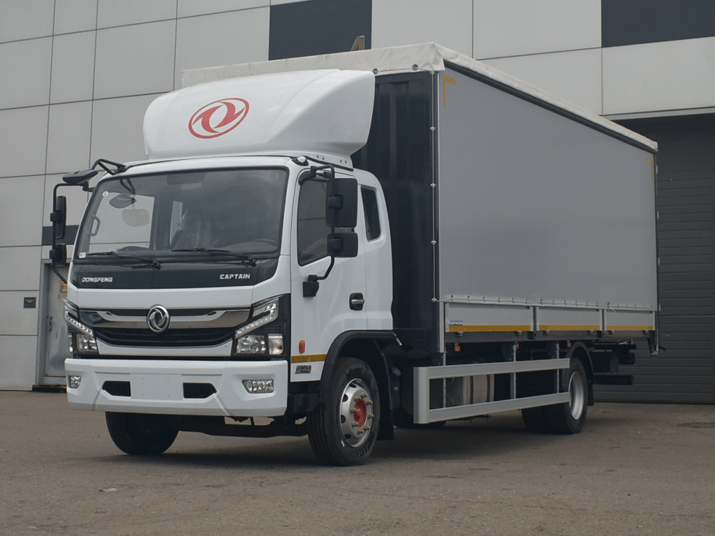 Бортовой тентованный фургон с шторой DongFeng C120L